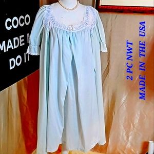 NWT 2 PC ADONNA GOWN AND ROBE SET  C9